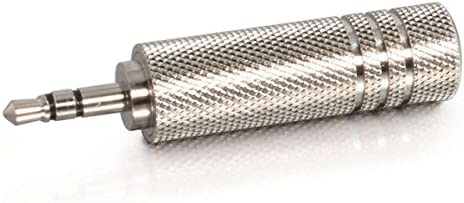 C2g/ cables to go C2G/Cables to Go 40636 3.5mm Stereo Male to 6.3mm (1/4 Inch) Stereo Female Adapter Metallic Silver