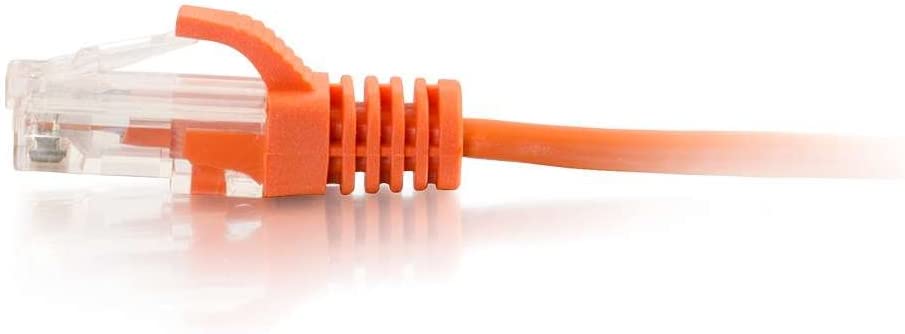 C2g/ cables to go C2G 01177 Cat6 Slim Cable - Snagless Unshielded Slim Ethernet Network Patch Cable, Orange (5 Feet, 1.52 Meters) 5'