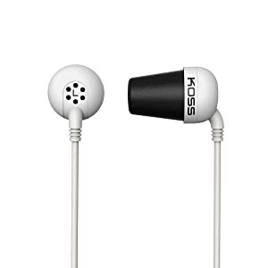 Koss The Plug The Plug In-Ear Headphones, White White Headphones