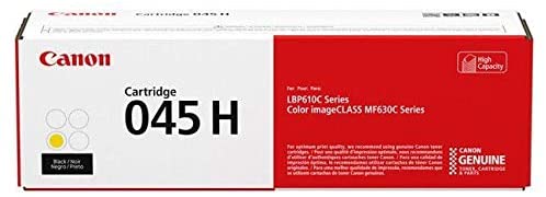 Canon Genuine Toner, Cartridge 045 Yellow, High Capacity (1243C001), 1 Pack, for Canon Color imageCLASS MF634Cdw, MF632Cdw, LBP612Cdw Laser Printer High Yield Yellow