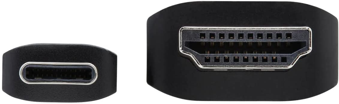 Tripp Lite USB C to HDMI Cable, Thunderbolt 3 Compatible Adapter Cable, USB-C and HDMI 4K, 4:4:4, Black, M/M, 3 ft. (U444-003-HBE)