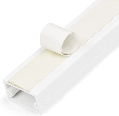 StarTech.com Solid Cable Management Raceway with Adhesive Tape & Cover, 3/4"(19mm) W x 3/8"(11mm) H - 3ft(1m) Length, PVC Network/Power Cord Hider/Wall Wire Duct, Max 6 Cables, UL Listed (CBMWWD1911) Cable Raceway