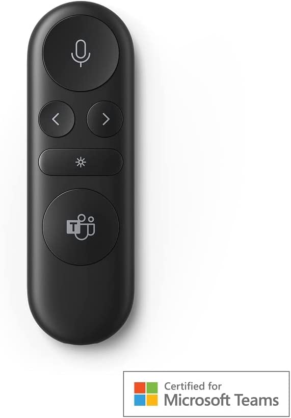 Microsoft Presenter+ (2022), Wireless and Bluetooth Presentation Clicker for PowerPoint, Advanced Built-in Features, Black Color