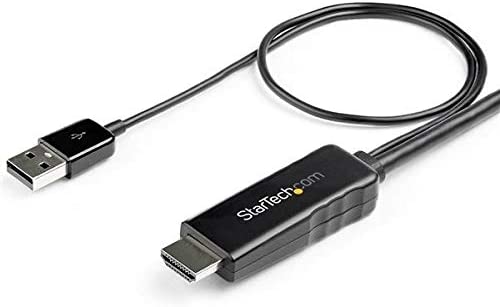 StarTech.com 6ft (2m) HDMI to DisplayPort Cable 4K 30Hz - Active HDMI 1.4 to DP 1.2 Adapter Converter Cable with Audio - USB Powered - Mac & Windows - HDMI Laptop to DP Monitor - Male/Male (HD2DPMM6)