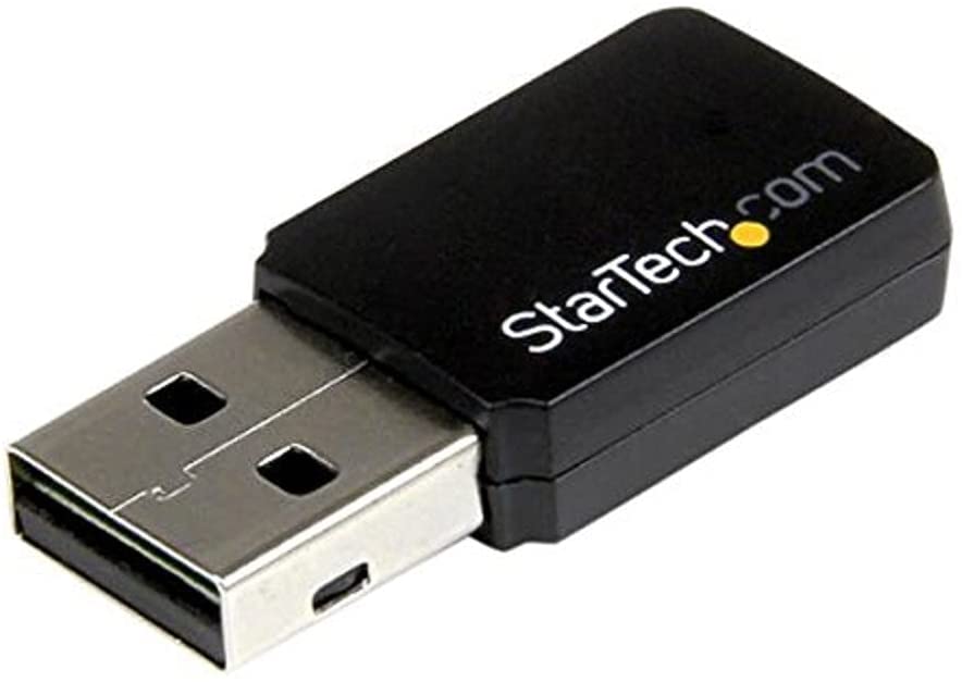 StarTech.com USB 2.0 AC600 Mini Dual Band Wireless-AC Network Adapter - 1T1R 802.11ac WiFi Adapter - 2.4GHz / 5GHz USB Wireless (USB433WACDB), Black