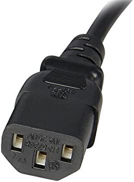 StarTech 1ft Standard Computer Power Cord Extension - C14 to C13 Model PXT1001