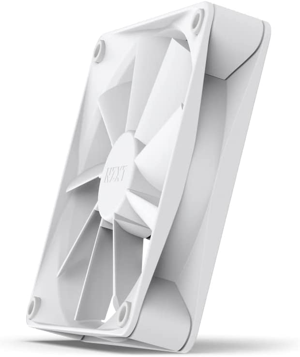 NZXT F120Q Quiet Airflow Fans - RF-Q12SF-W1 - Increase Air Volume - Quiet Operation - Long-Term Durability - 120mm Fan Single Pack - White