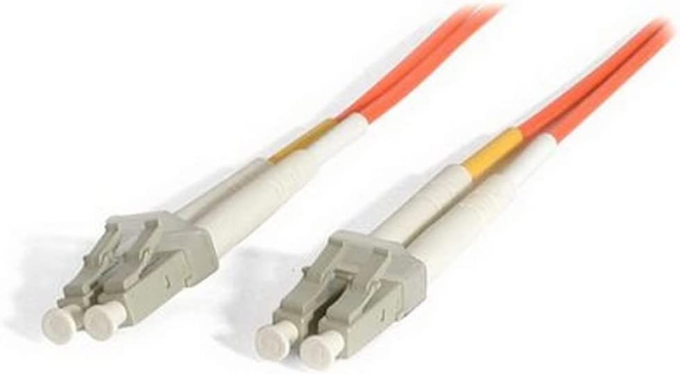 StarTech.com 15m Fiber Optic Cable - Multimode Duplex 50/125 - LSZH - LC/LC - OM2 - LC to LC Fiber Patch Cable (50FIBLCLC15) Orange 49 ft / 15 m LC to LC Multimode Duplex 62.5/125