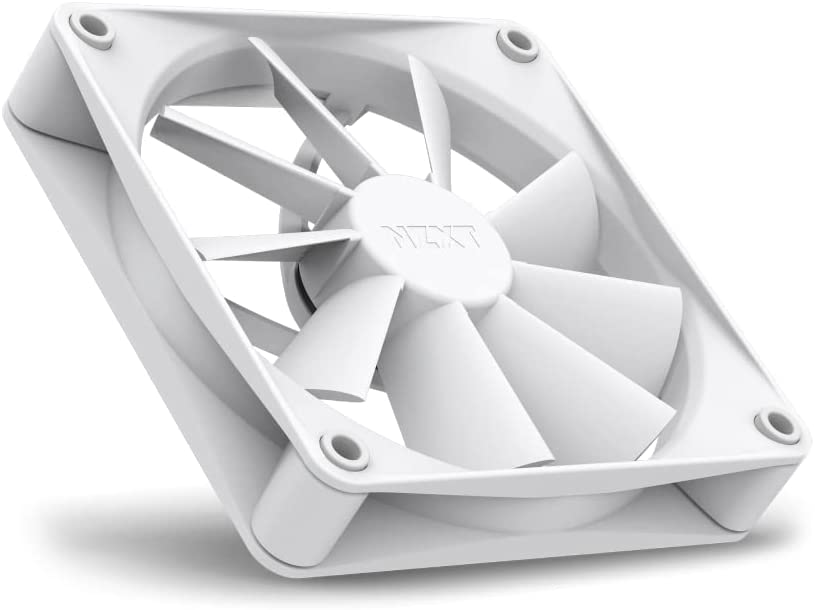 NZXT F120Q Quiet Airflow Fans - RF-Q12SF-W1 - Increase Air Volume - Quiet Operation - Long-Term Durability - 120mm Fan Single Pack - White