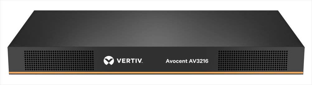 Vertiv Avocent AV3000 Rackmount KVM Over IP Switch, 16 Port KVM switches, Common Access Card (CAC), Local and Remote Access, Centralized Management, VGA, DisplayPort, DVI, HDMI, VGA Cable (AV3216-400) 16-Port KVM over IP