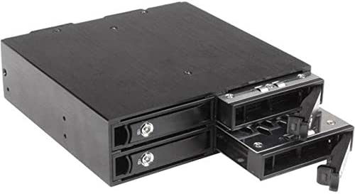 StarTech.com 4-Bay Mobile Rack Backplane for 2.5in SATA/SAS Drives - Hot Swap SSDs/HDDs from 5-15mm - Supports SAS II & SATA III (6 Gbps) (SATSASBP425) 4-Bay (2.5 in SATA/SAS) 1x5.25" Bay