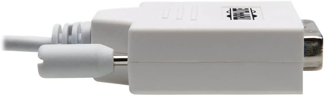 Tripp Lite USB C to DVI Cable Adapter (M/Thunderbolt 3 to DVI Cable Adapter, Gen 1, 1080P @ 60 Hz, White, 10 ft. (U444-010-De)