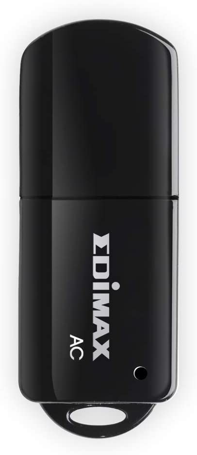 Edimax Wi-Fi 5 802.11ac Mini AC600 Dual-Band (2.4Ghz / 5Ghz) Adapter For PC USB Adapter Dongle, Win11 Plug-n-Play, Mac OS, Linux, EW-7811UTC