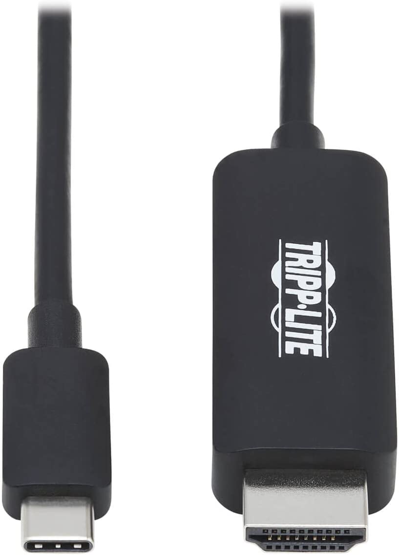 Tripp Lite USB C to HDMI Cable, Thunderbolt 3 Compatible Adapter Cable, USB-C and HDMI 4K, 4:4:4, Black, M/M, 3 ft. (U444-003-HBE)