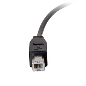 C2g/ cables to go C2G USB Cable, USB 2.0 Cable, USB C to B Cable, Black, 6 Feet (1.82 Meters), Cables to Go 28859 6 Feet Type C Male to B Male