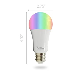 iView ISB600-2 Smart Bulb (Twin Pack) - E27/E26 Multi-Color LED WiFi