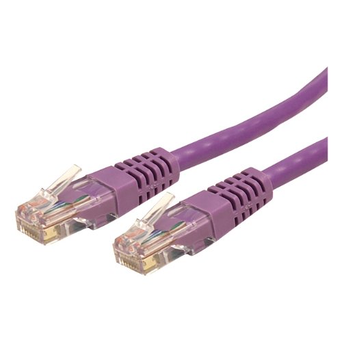 StarTech.com 50 ft Cat 6 Purple Molded RJ45 UTP Gigabit Cat6 Patch Cable - 50ft Patch Cord