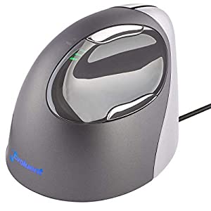 Evoluent VM4L VerticalMouse 4 Left Hand Ergonomic Mouse with Wired USB Connection (Regular Size) Single Single
