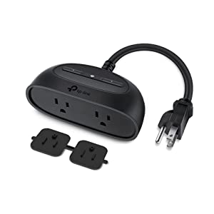 Kasa Smart Outdoor Smart Plug KP400, Smart Home Wi-Fi Outlet with 2 Sockets, Works with Alexa, Google Home &IFTTT, No Hub Required, Sunset & Sunrise Offset 2-Socket Old Version