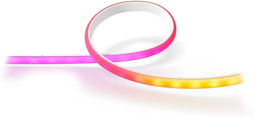 Philips Hue Gradient LightStrip 75" (Sync with TV, Music and Gaming), Hue Hub & Hue Sync Box Required 75-Inch TV Lightstrip Only
