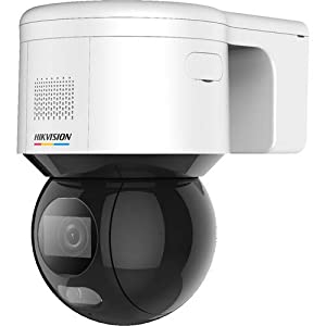 Teledirect Hikvision DS-2DE3A400BW-DE ColorVu 4MP Outdoor Pan & Tilt Network Dome Camera with Microphone and Speaker