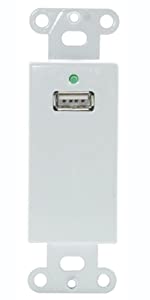 C2g/ cables to go C2G USB Extender, Dongle, USB 1.1 over Cat5, SuperBooster Extender, Wall Plate Kit, White, Cables to Go 29342 USB Wall Plate Extender Kit