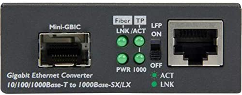 StarTech.com Multimode / Single Mode Fiber Media Converter - Open SFP Slot - 10/100/1000Mbps RJ45 Port - LFP Supported - IEEE 802.1q Tag VLAN - (MCM1110SFP) No Chassis Mount | Single Mode & Multi Mode