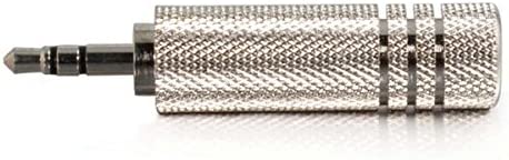 C2g/ cables to go C2G/Cables to Go 40636 3.5mm Stereo Male to 6.3mm (1/4 Inch) Stereo Female Adapter Metallic Silver
