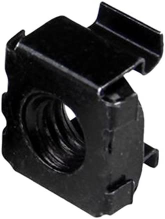 StarTech.com M6 Cage Nuts - 100 Pack, Black - M6 Mounting Cage Nuts for Server Rack & Cabinet (CABCAGENT62B) 100x M6 Black Cage Nuts