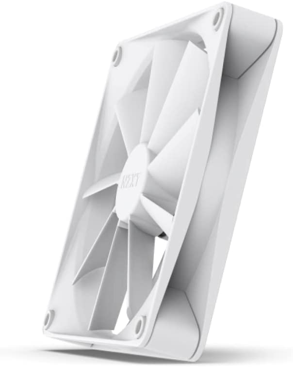 NZXT F140Q Quiet Airflow Fans - RF-Q14SF-W1 - Increase Air Volume - Quiet Operation - Long-Term Durability - 140mm Fan Single Pack - White