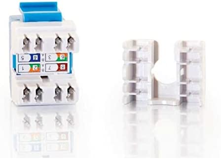 C2g/ cables to go Cables To Go - Keystone jack - RJ-45 - blue - 1 port Cat6 180 Keystone Jack Blue