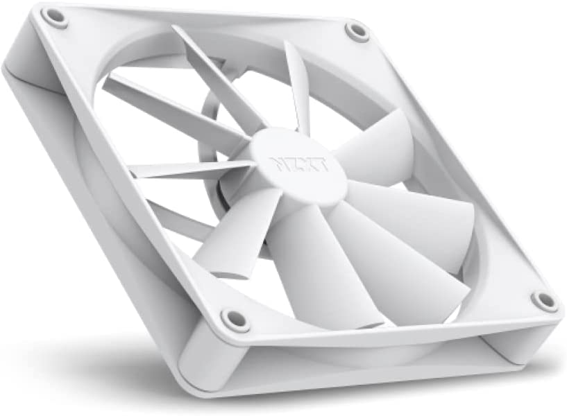 NZXT F140Q Quiet Airflow Fans - RF-Q14SF-W1 - Increase Air Volume - Quiet Operation - Long-Term Durability - 140mm Fan Single Pack - White