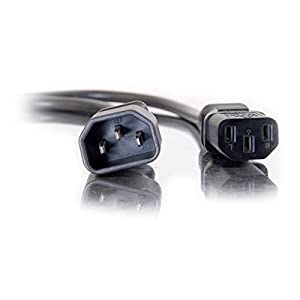 C2g/ cables to go C2G Power Cord, Long Extension Cord, Power Extension Cord, Computer Power Cord, 18 AWG, Black, 15 Feet (4.57 Meters), Cables to Go 20941 Computer 15 Feet