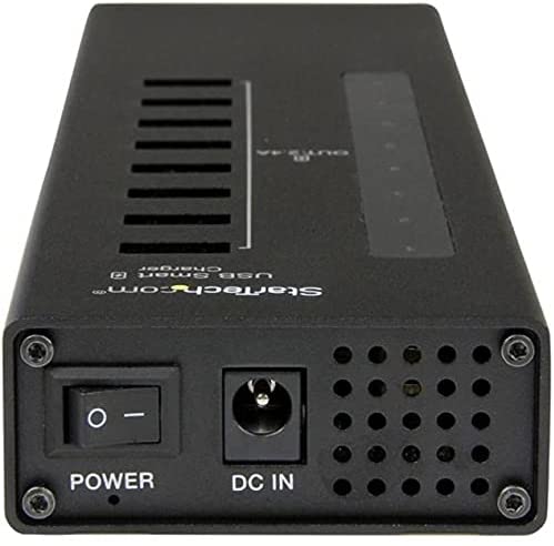 StarTech.com 8-Port Charging Station for USB Devices - 96W/19.2A - Dedicated Desktop Multi-Device USB Charging Station (ST8CU824)