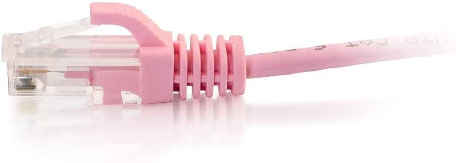 C2g/ cables to go C2G 01191 Cat6 Snagless Unshielded (UTP) Slim Ethernet Network Patch Cable, Pink (3 Feet) 3'
