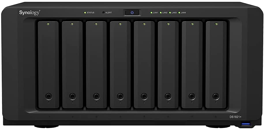 Synology 8 Bay DiskStation DS1821+ (Diskless), 8-bay; 4gb ddr4