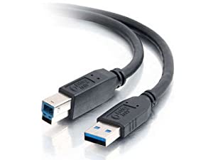 C2g/ cables to go C2G USB Cable, USB 3.0 Cable, USB A to B Cable, 9.84 Feet (3 Meters), Black, Cables to Go 54175 USB A Male to B Male 9.8 Feet