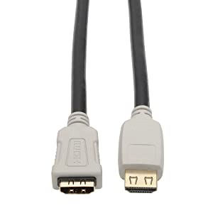 Tripp Lite High Speed 4K HDMI 2.0B Extender Cable with Gripping Connectors (M/F), Black, 10 ft. (P569-010-2B-MF)
