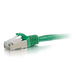 C2g/ cables to go C2G 00837 Cat6 Cable - Snagless Shielded Ethernet Network Patch Cable, Green (15 Feet, 4.57 Meters) STP 15 Feet Green