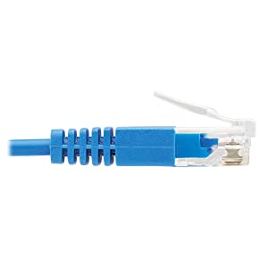 Tripp Lite CAT6 Ethernet Cable, Ultra Slim Cat6 Gigabit Cable, Molded UTP Network Patch Cable, Blue, 10 ft (N200-UR10-BL) 10ft.