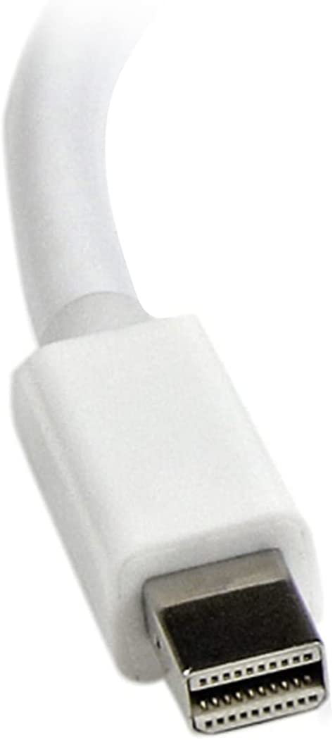 StarTech.com Mini DisplayPort to VGA Adapter - Active Mini DP to VGA Converter - 1080p Video - mDP or Thunderbolt 1/2 Mac/PC to VGA Monitor/Projector/Display - mDP 1.2 to VGA Dongle - White (MDP2VGAW)