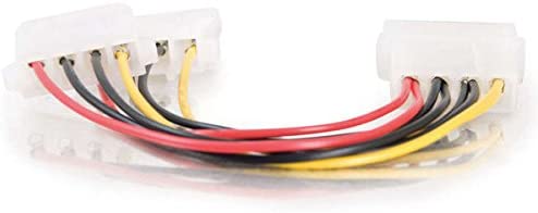 C2g/ cables to go C2G 03166 One 5.25 Inch to Two 5.25 Inch Internal Power Y-Cable, Multi-Color (6 Inch)