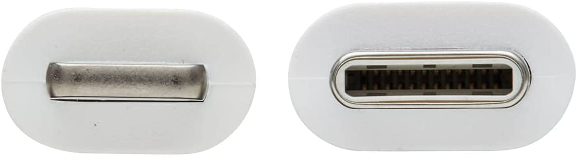 Tripp Lite USB C to Lightning Sync/Charge Cable, 3.3 feet / 1 Meter, White MFI Certified M/M (M102-01M-WH)