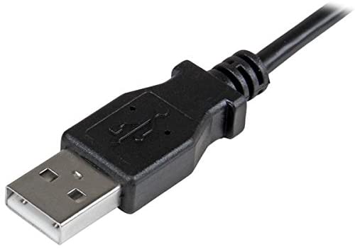 StarTech.com Right Angle Micro USB Cable – 1 ft / 0.5m – 90 degree – USB Cord – USB Charger Cable – USB to Micro USB Cable (USBAUB50CMRA) 1.5ft / 45cm Right Angled Connector