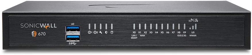 SonicWall TZ670 Network Security Appliance (02-SSC-2837) Firewall Only