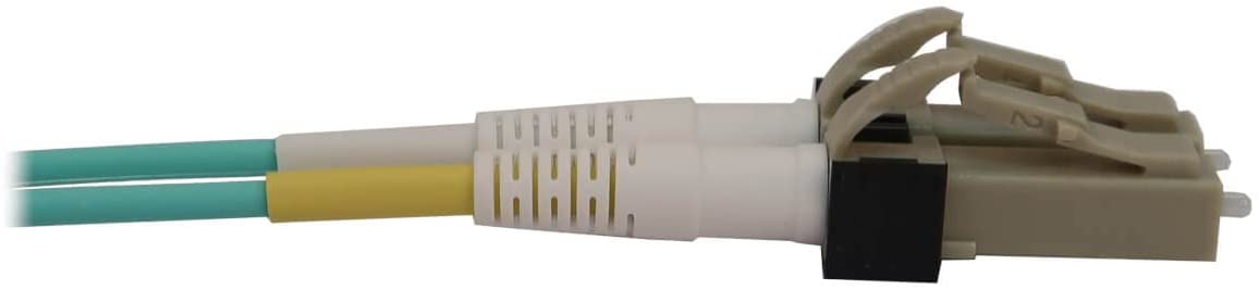 Tripp Lite Switchable Fiber Cable, 400G Duplex Multimode 50/125 OM3 (LC Duplex-PC/LC Duplex-PC), Round LSZH Jacket, Aqua, 5 Meters / 16.4 Feet, Lifetime Limited Manufacturer's Warranty (N820X-05M) 16.4 ft / 5M