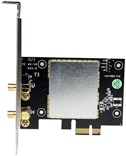 StarTech.com AC600 Wireless-AC Network Adapter - 802.11ac, PCI Express - Dual Band 2.4GHz / 5GHz PCIe Wireless Network Card (PEX433WAC11)
