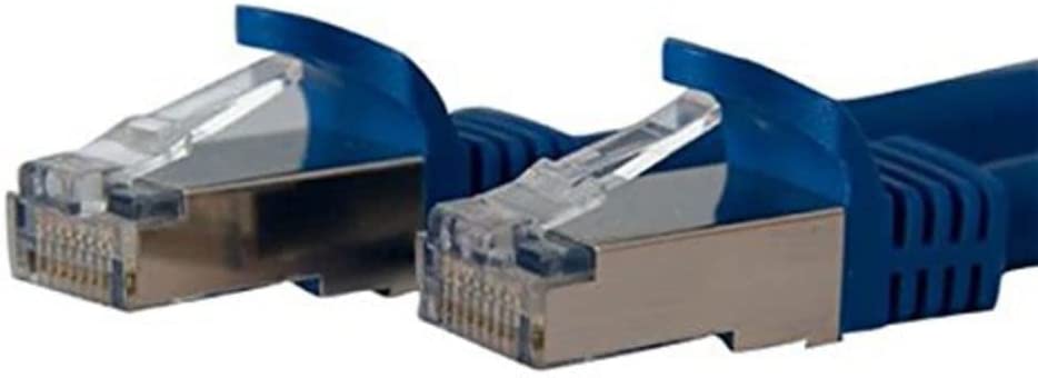 StarTech.com 7ft CAT6a Ethernet Cable - 10 Gigabit Shielded Snagless RJ45 100W PoE Patch Cord - 10GbE STP Network Cable w/Strain Relief - Blue Fluke Tested/Wiring is UL Certified/TIA (C6ASPAT7BL) 7 ft Blue