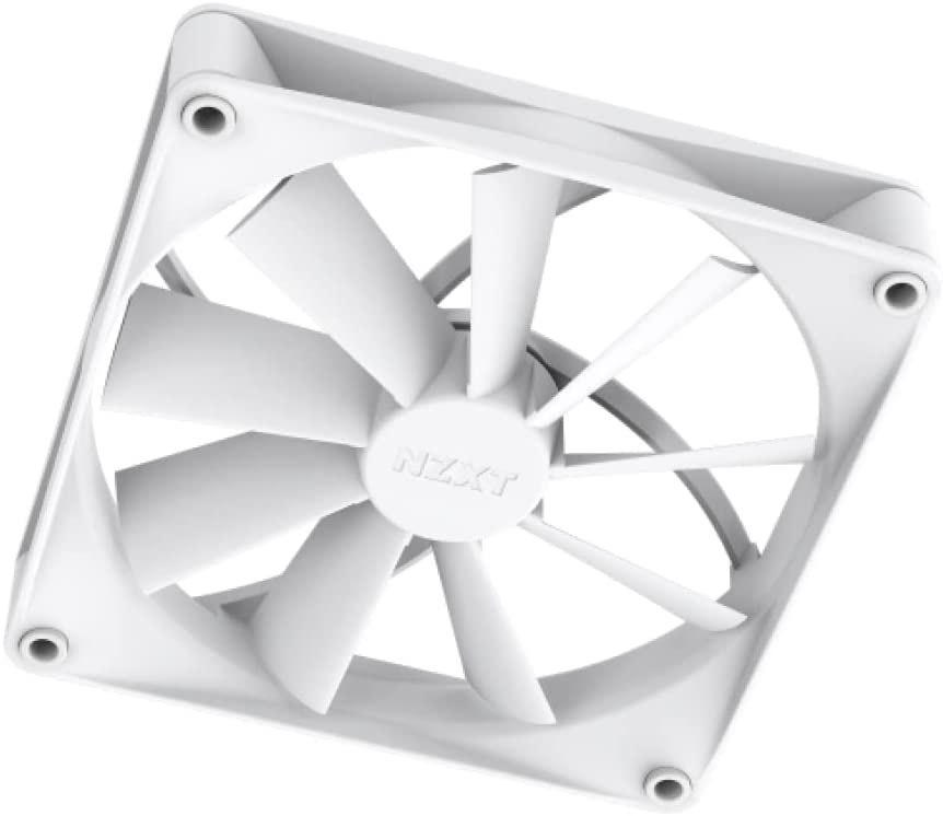 NZXT F140Q Quiet Airflow Fans - RF-Q14SF-W1 - Increase Air Volume - Quiet Operation - Long-Term Durability - 140mm Fan Single Pack - White