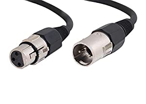 C2g/ cables to go C2G 40058 Pro-Audio XLR Male to XLR Female Cable, Black (3 Feet, 0.91 Meters)